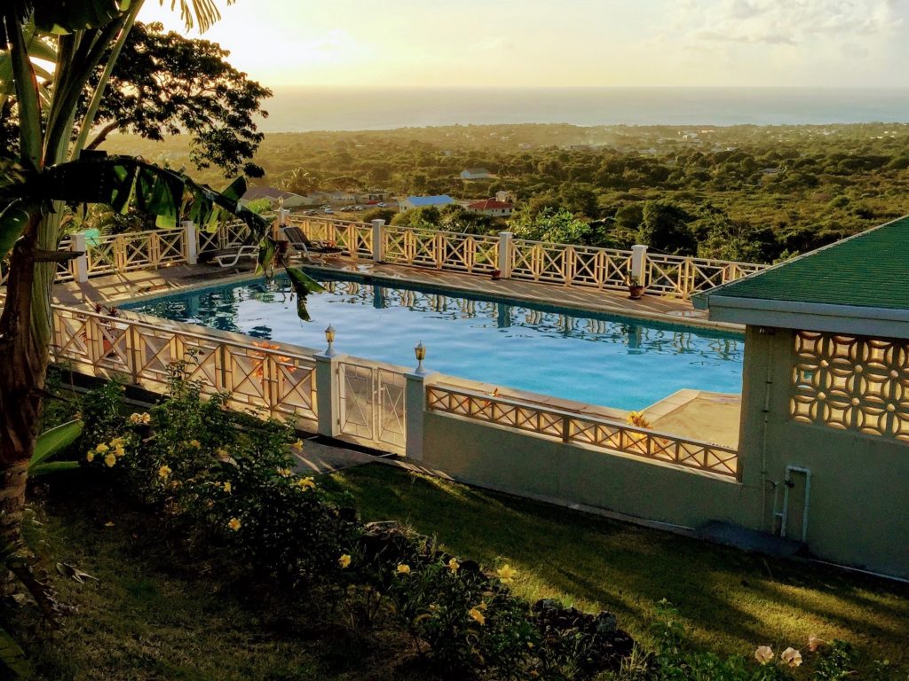 Swimming pool with a view