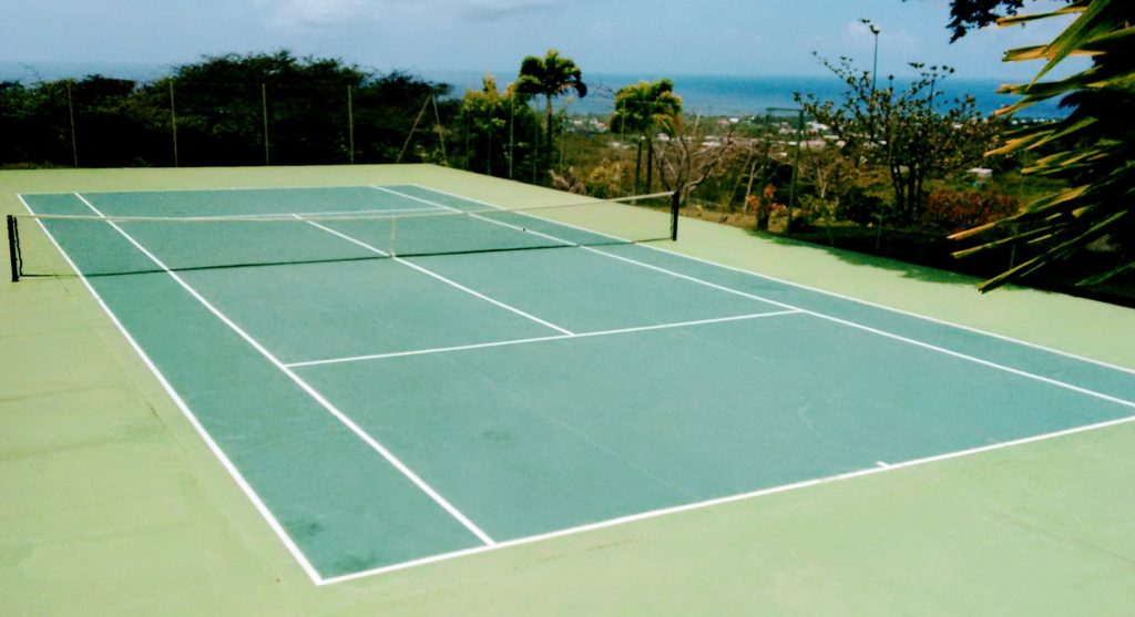 The Tennis Court at Hill Rise House - Nevis